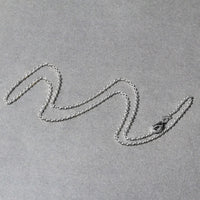 18k White Gold Round Cable Chain (1.50 mm)