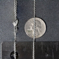 18k White Gold Round Cable Chain (1.50 mm)