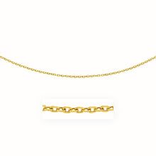 Load image into Gallery viewer, 14k Yellow Gold Pendant Chain with Textured Links (3.3 mm)