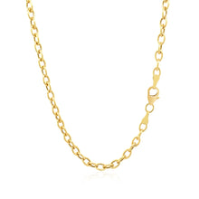 Load image into Gallery viewer, 14k Yellow Gold Pendant Chain with Textured Links (3.3 mm)