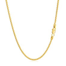 Load image into Gallery viewer, 14k Yellow Gold Round Wheat Chain (1.5 mm)