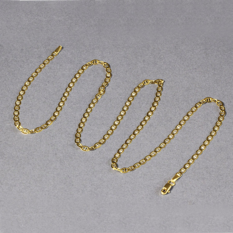 10k Yellow Gold Mariner Link Chain (3.20 mm)