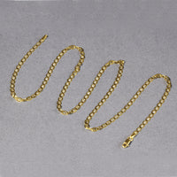10k Yellow Gold Mariner Link Chain (3.20 mm)