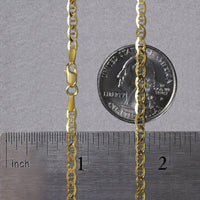 10k Yellow Gold Mariner Link Chain (3.20 mm)