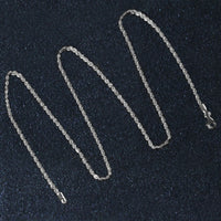 14k White Gold Solid Diamond Cut Rope Chain (1.80 mm)