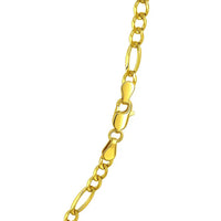 14k Yellow Gold Solid Figaro Chain (3.80 mm)