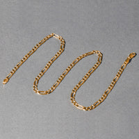 14k Yellow Gold Solid Figaro Chain (3.80 mm)