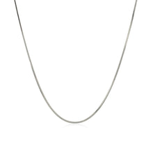 Load image into Gallery viewer, Sterling Silver Rhodium Plated Octagonal Snake Chain (0.90 mm)