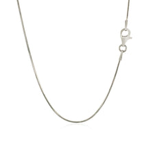 Load image into Gallery viewer, Sterling Silver Rhodium Plated Octagonal Snake Chain (0.90 mm)