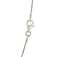 Sterling Silver Rhodium Plated Octagonal Snake Chain (0.90 mm)