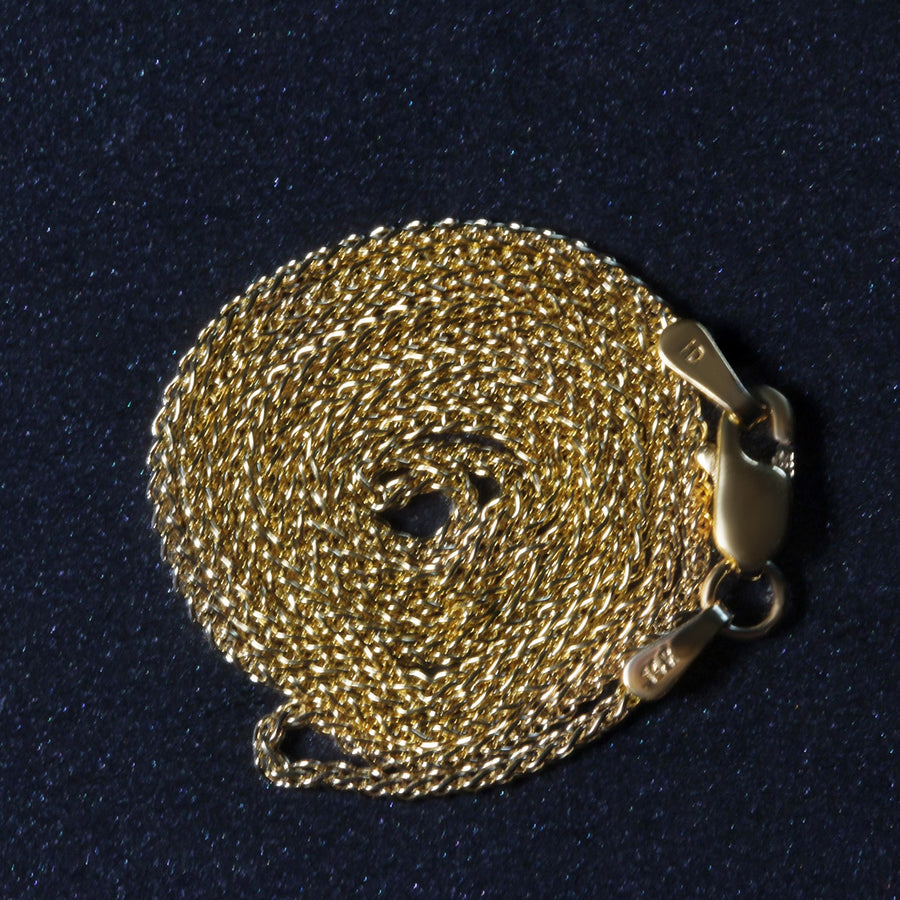 14k Yellow Gold Round Chain (1.2 mm)