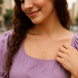 14K Yellow Gold Cancer Necklace thumbnail 5