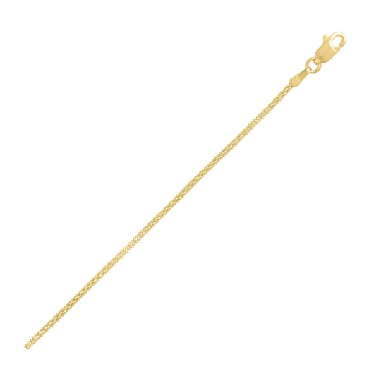 Popcorn Chain in 14k Yellow Gold (1.30 mm)