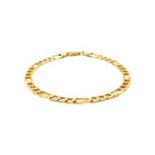 Load image into Gallery viewer, 14k Yellow Gold Lite Figaro Bracelet (4.70 mm)