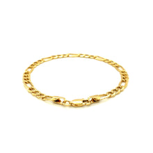 Load image into Gallery viewer, 14k Yellow Gold Lite Figaro Bracelet (4.70 mm)