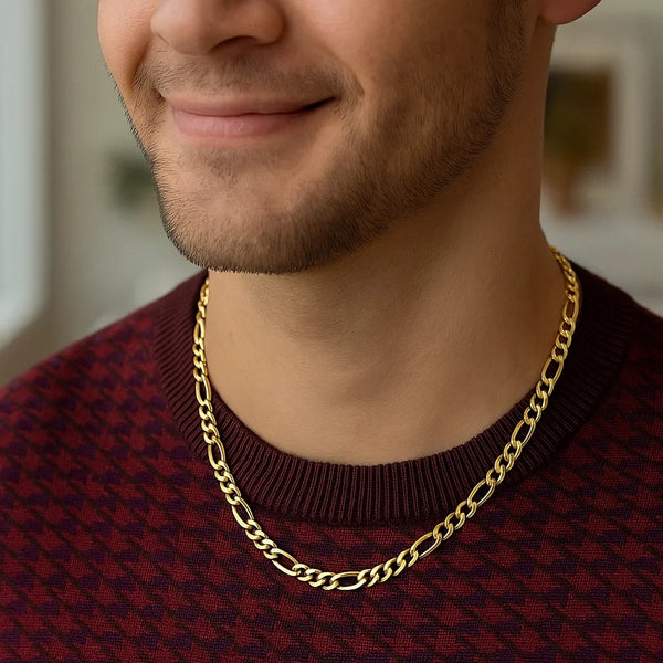 14k Yellow Gold Lite Figaro Chain (5.60 mm)