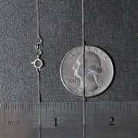 14k White Gold Classic Box Chain (0.60 mm)