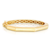 14k Yellow Gold High Polish Geometric Bangle (6.10 mm) thumbnail 2