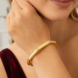 14k Yellow Gold High Polish Geometric Bangle (6.10 mm) thumbnail 5