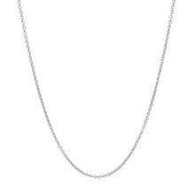 Load image into Gallery viewer, 14k White Gold Round Cable Link Chain (1.20 mm)