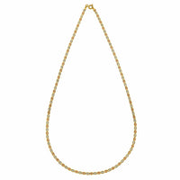 14K Tri Color Gold Pave Valentino Chain (2.00 mm)