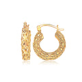 14K yellow gold wide band ring with heart shape cutout detailing