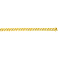 14k Yellow Gold Classic Miami Cuban Solid Bracelet (4.90 mm)