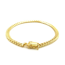 Load image into Gallery viewer, 14k Yellow Gold Classic Miami Cuban Solid Bracelet (4.90 mm)