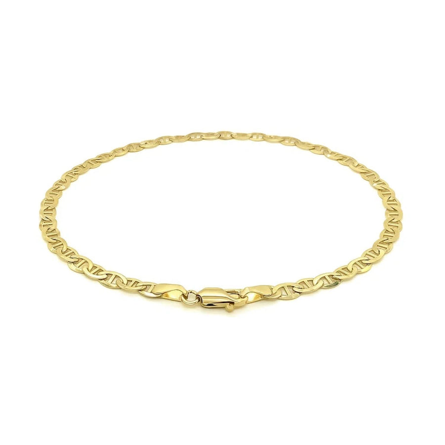 3.2mm 14k Yellow Gold Mariner Link Bracelet