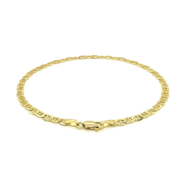 3.2mm 14k Yellow Gold Mariner Link Bracelet