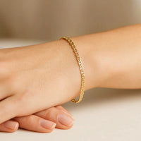3.2mm 14k Yellow Gold Mariner Link Bracelet