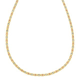 14K Tri Color Gold Pave Valentino Chain (2.50 mm) thumbnail 2