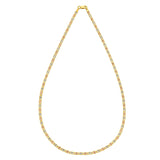 14K Tri Color Gold Pave Valentino Chain (2.50 mm) thumbnail 3
