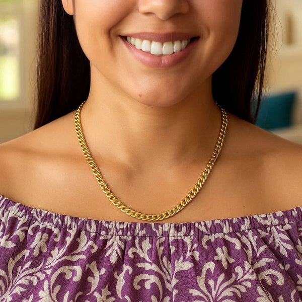 14k Yellow Gold Curb Chain (4.40 mm)