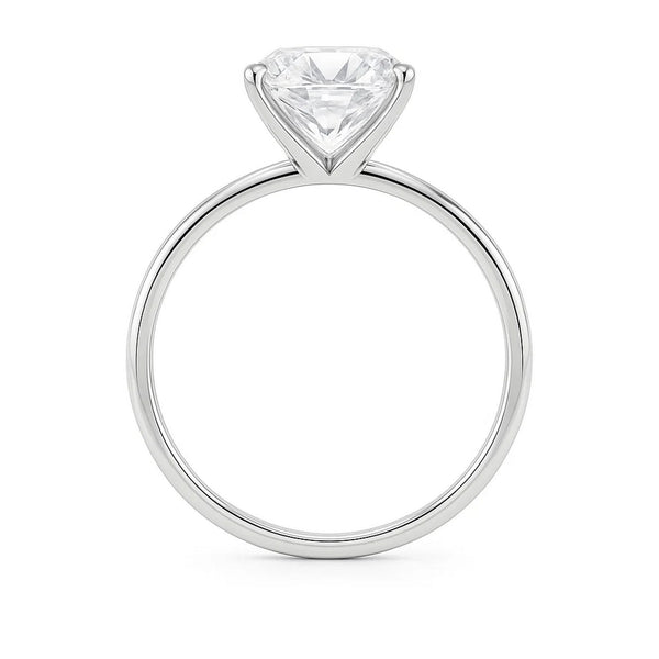 5 Carat Radiant Lab Grown IGI G/VS1 Diamond Solitaire Ring in 14K White Gold