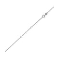 White gold cable chain with diamond-cut faceted links
