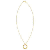 14K Yellow Gold Interlocking Medium Trinity Necklace