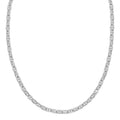 925 sterling silver anchor chain necklace 6.40 mm with center-bar links