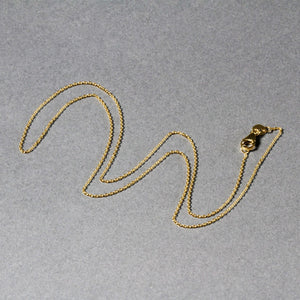 14k Yellow Gold Oval Cable Link Chain (0.97 mm)