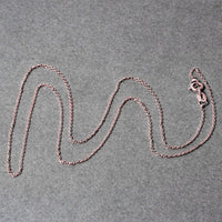 14k Pink Gold Diamond Cut Cable Link Chain (0.87 mm)