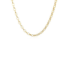 Load image into Gallery viewer, 14k Yellow Gold Oval Rolo Chain (3.20 mm)