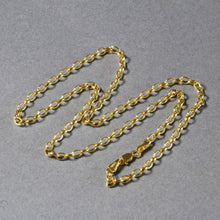 Load image into Gallery viewer, 14k Yellow Gold Oval Rolo Chain (3.20 mm)