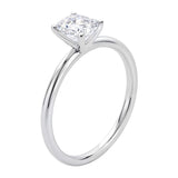 1 1/2 Carat Emerald Lab Grown IGI G/VS1 Diamond Solitaire Ring in 14K White Gold thumbnail 2