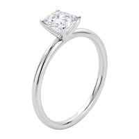 1 1/2 Carat Emerald Lab Grown IGI G/VS1 Diamond Solitaire Ring in 14K White Gold