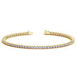 Lab Grown Round Diamond Tennis Bracelet in 14k Yellow Gold (2 cctw F/G  VS2/SI1) thumbnail 1