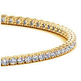 Lab Grown Round Diamond Tennis Bracelet in 14k Yellow Gold (2 cctw F/G  VS2/SI1) thumbnail 2