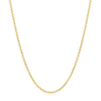 14k Yellow Gold Round Cable Link Chain (1.5 mm)