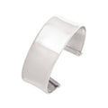 925 sterling silver rhodium plated wide sculpted cuff bangle bracelet
