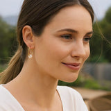 14k Yellow Gold Round Endless Pearl Earring(1x14mm) thumbnail 5