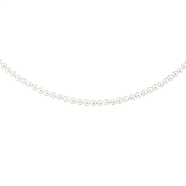 14k Yellow Gold Necklace with White Freshwater Cultured Pearls (6.0mm to 6.5mm)